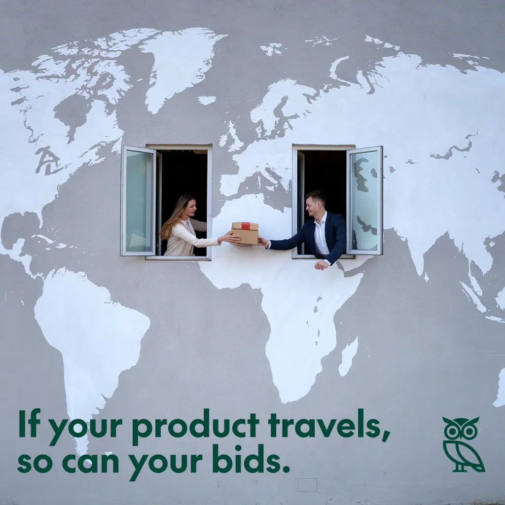 Window Package World Map Painting Image 1