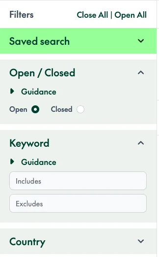 Keyword Modal