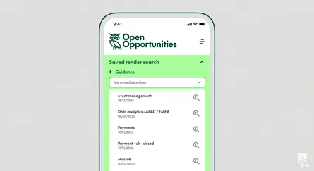 How to load a saved search