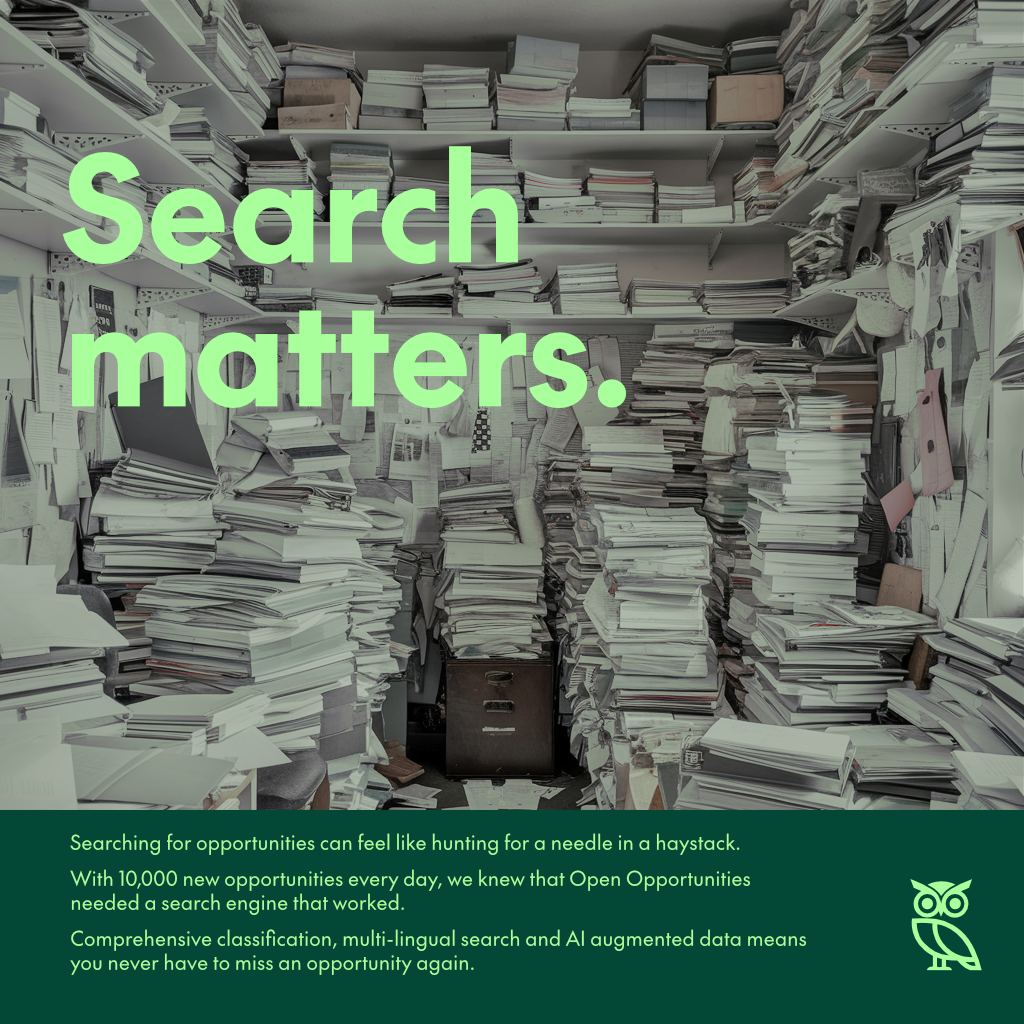 An add that says: "Search matters"